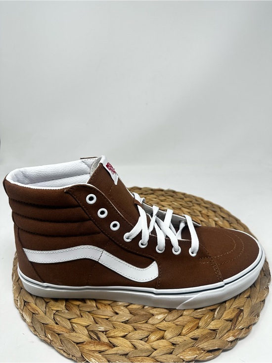 Vans Other - Vans Sk8-Hi Sneakers Chocolate Brown White Size 11.5 Men's